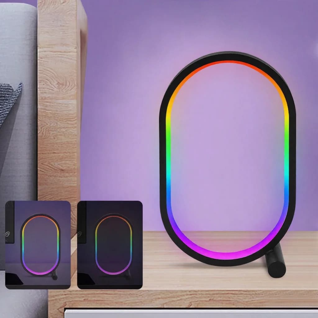 Настольная RGB-лампа с синхронизацией музыки, управлением через приложение и реакцией на звук
