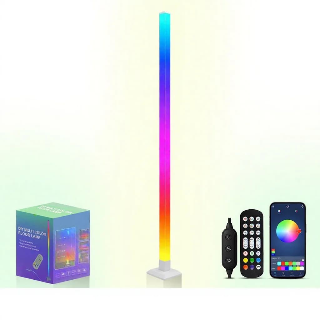Умная напольная лампа RGB с синхронизацией музыки и LED-подсветкой с управлением через приложение
