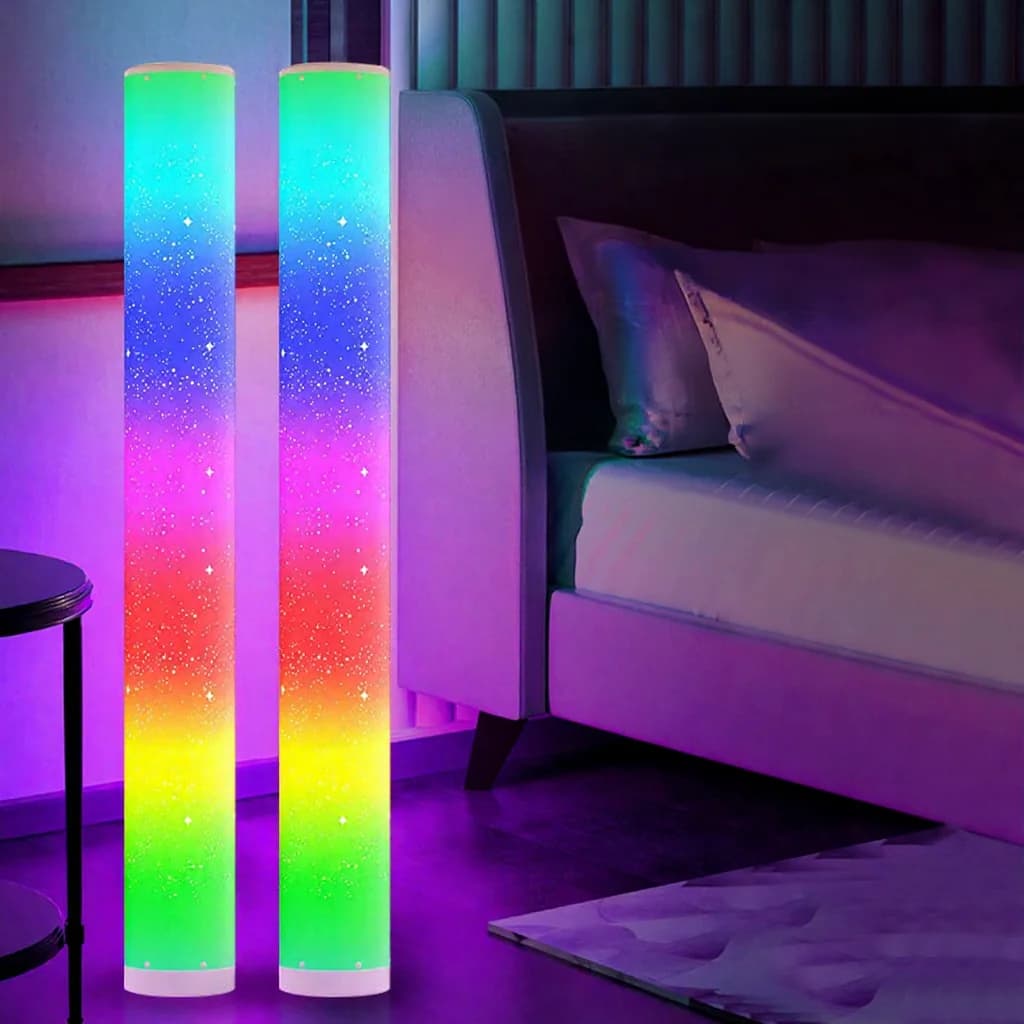 Напольный RGB-светильник со звездным эффектом и пультом ДУ