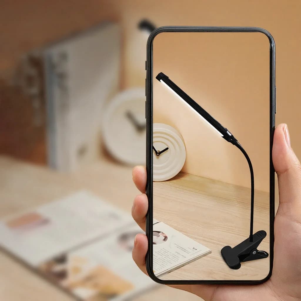 Настольная светодиодная лампа с прищепкой и USB-питанием для чтения и учебы