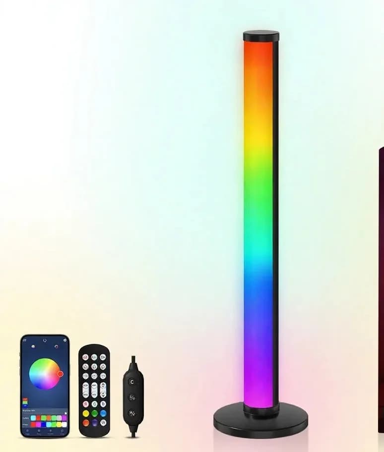 Настольная RGB-лампа с реакцией на звук и управлением через приложение