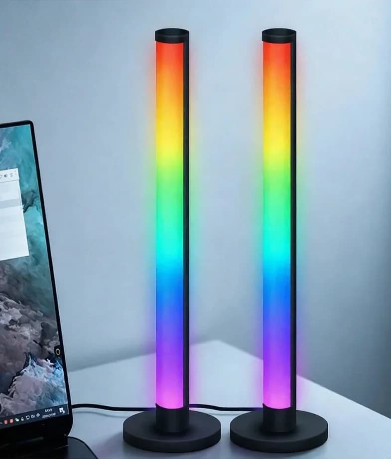 Настольная RGB-лампа с реакцией на звук и управлением через приложение