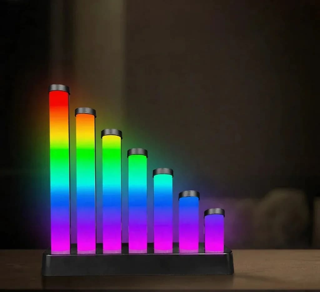 RGB-лампа с реакцией на звук и управлением через приложение
