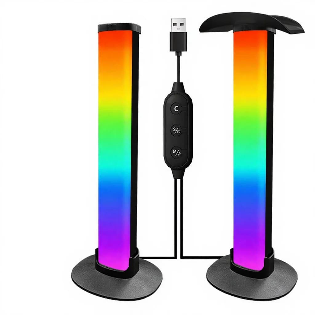 Игровая RGB-лампа с подставкой для наушников и синхронизацией звука