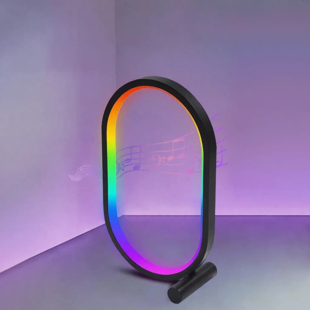 Настольная RGB-лампа с синхронизацией музыки, управлением через приложение и реакцией на звук