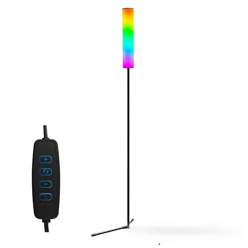 Напольная лампа-тренога RGB LED с пультом для спальни и гостиной